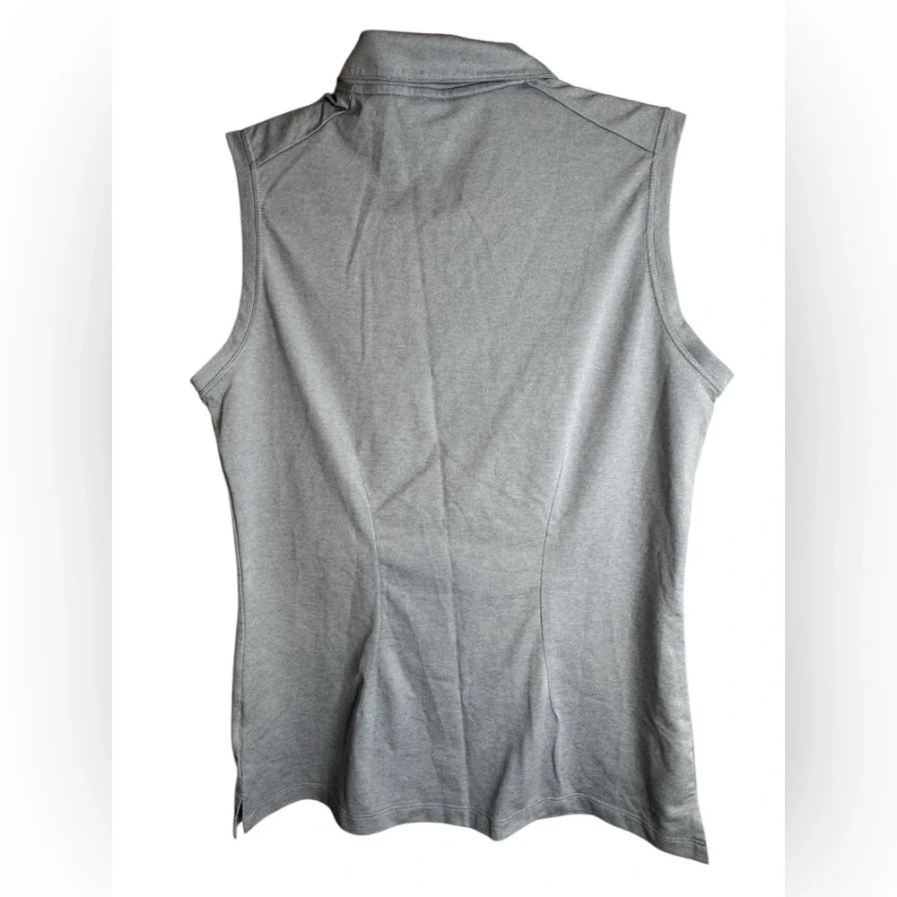 Nike Gray Fitted Buttoned Tank Top